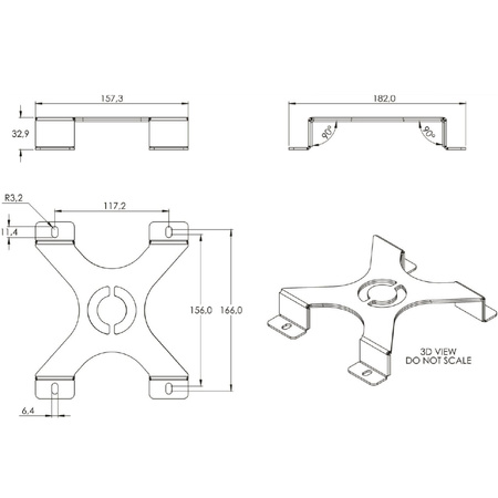 Uchwyt montażowy routera do anteny SWIRL Poynting BRKT-75