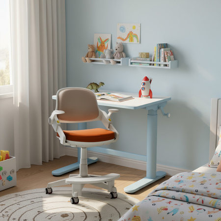 Fotel obrotowy dziecięcy Spacetronik SPC-XD10H Brązowe