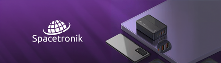 GaN 65W PD QC3.0 4-portová nabíjačka