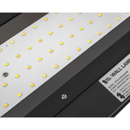 Lampa ścienna kinkiet do biura GLOW D24 Pro Czarna