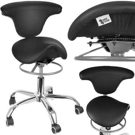 Ergonomiczny hoker regulowany SELLA 2 czarny