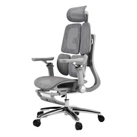 Regulowany Fotel biurowy 6D SPRINGO-11 Szary