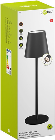 Goobay LED nightstand lamp black