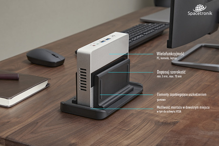 VESA SBK110B Mini PC Tuner Bracket for Rear of TV