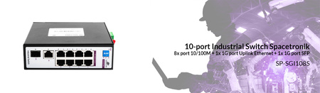 SWITCH 8-portowy SP-SGI108S Przemysłowy SFP