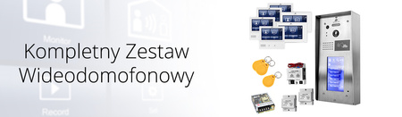 Zestaw wideodomofonowy sześciorodzinny 7"