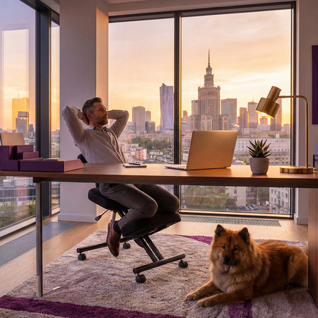 Ergonomiczne Krzesło Klęczące Spacetronik YOGI-10