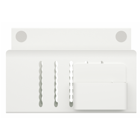 Boczny organizer do biurka na zacisk 30×30×12 cm biały SPB164W
