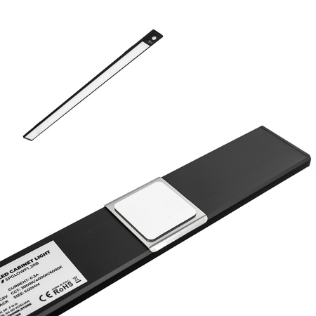 Bezprzewodowa lampa LED Czujnik ruchu 60cm Czarna