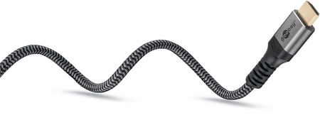 Kabel HDMI 2.1 8K 60Hz Goobay Plus TEXTIL 0.5m