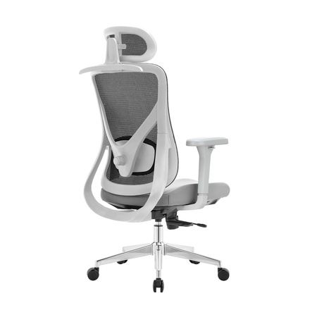 Egonomiczny fotel biurowy obrotowy ELSA Szary