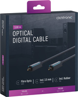 CLICKTRONIC Toslink optical cable + ad. jack 3m