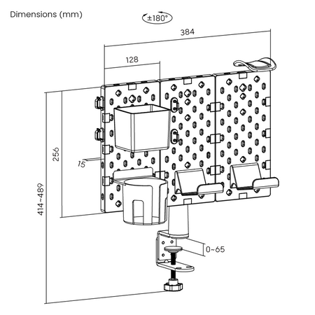 Příslušenství pro držitele perforovaná deska SPB-153B