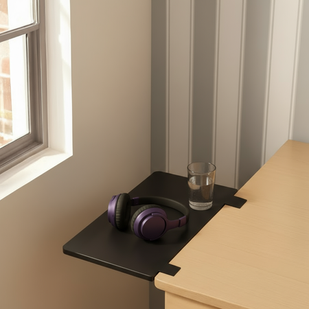 Przedłużka na Biurko Spacetronik SPB132B_69_24 69x24 cm czarna