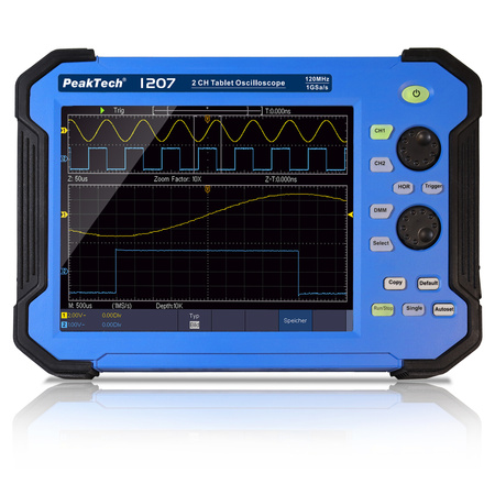 Tabletový osciloskop 2CH 120MHz 1GS/s PeakTech 1207