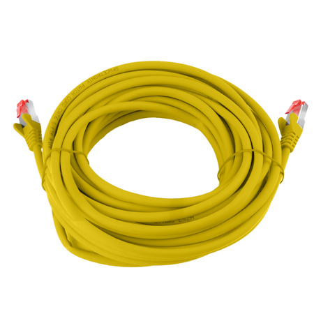 Kabel RJ45 CAT 6 S/FTP AWG27 LSZH žlutý 75 m