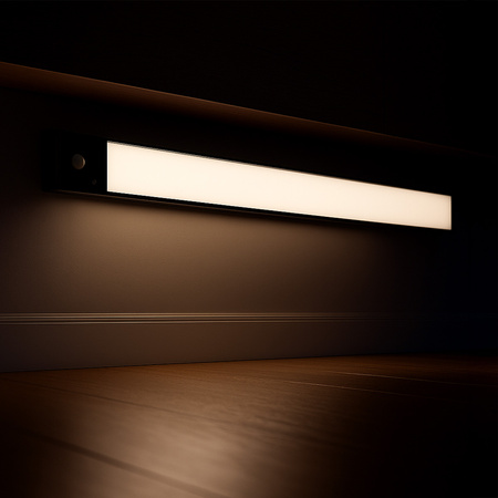 Bezprzewodowa lampa LED Czujnik ruchu 80cm Czarny