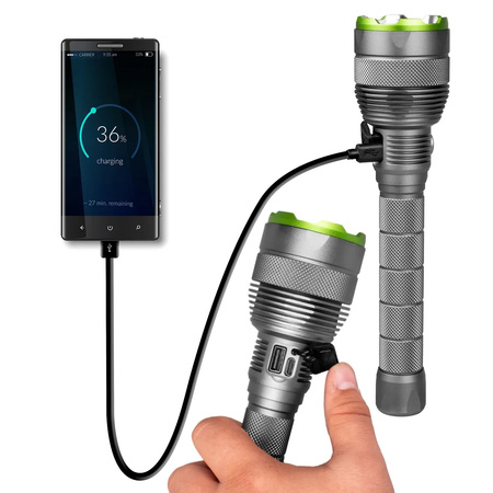 Latarka taktyczna 3000lm IPX7 30W SMD VAYOX VA0364