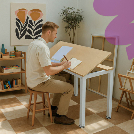 Zestaw -10% Biurko elektryczne DOLF SPE-402 z lampą Glow D3 – wygoda, precyzja i światło bez cienia