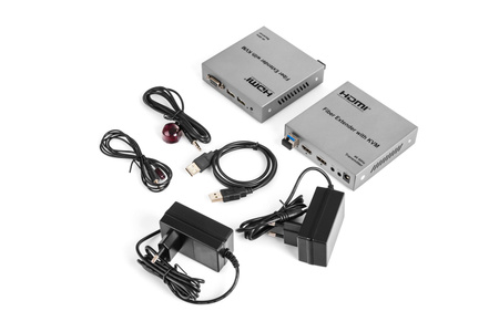 Prevodník HDMI na optické vlákno SPH-FO11 KVM 4K 60Hz