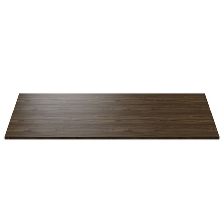 Universal-Schreibtischplatte 130x65x18cm Nussbaum Ambas