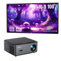 Projektor smart TV Yaber PRO U6 2025 800 Lumenów z ekranem Spacetronik 100" 4K Gratis!