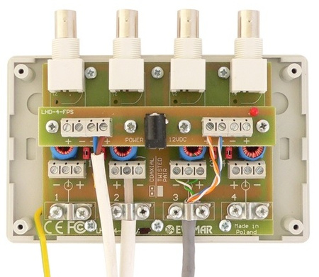 4-Kanal-Transformator mit prote. HD LHD-4-EXT-FPS