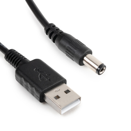 Netzadapterkabel von USB auf DC 2,5/5,5 100cm