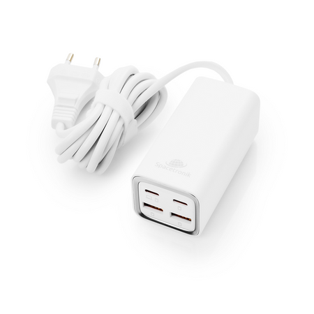 Nabíjačka SR102 65W, 2x PD4+ USB-C, 2x QC3.0 USB-A