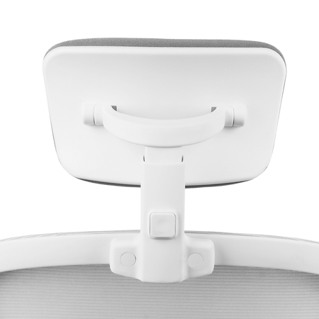 Zestaw do nowoczesnego biura: biurko elektryczne + fotel + szafka biały