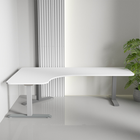 Eckschreibtisch 160x110x60x18 cm Weiß L