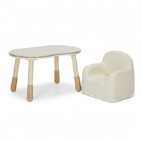 Zestaw mebli dziecięcych Spacetronik – stolik SPEX201 i sofa SPC-XD-23 waniliowy