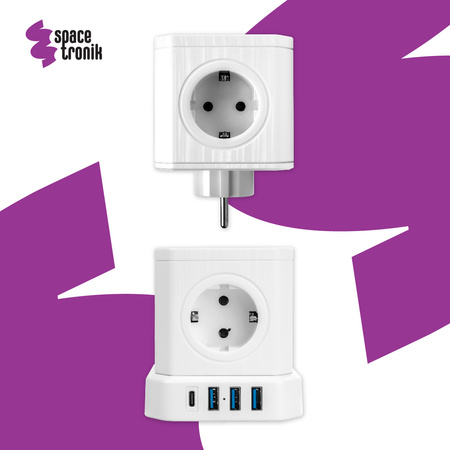 Listwa zasilająca kostka 5xAC SPS-C01W