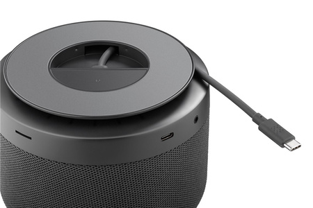 Mehrfachanschluss Goobay USB-C HDMI RJ45 USB SD AUX QI Spk