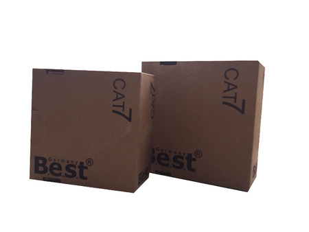 CAT7 S/FTP AWG 23/1 PE Twisted Pair Kabel Goobay schwarz 100m