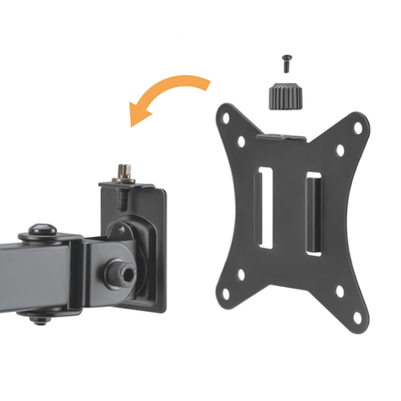 Zestaw ergonomiczny uchwyt monitor laptop lampa Glow adapter