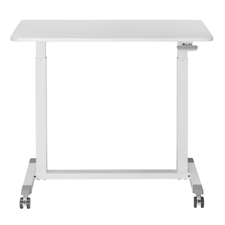 Adjustable table on wheels Buddy 04 white