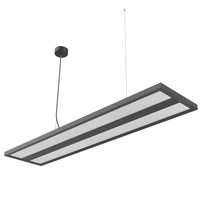 Lampa wisząca do biura LED GLOW D24 7200 lm Czarna
