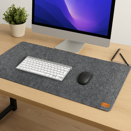 Mata filcowa pod myszkę szara 120x60cm SPB061