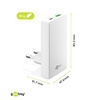 Ładowarka pionowa Goobay 65W USB USB-C PD biała