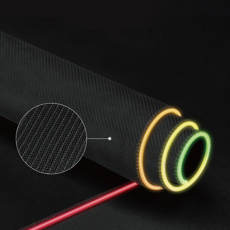 Mata mutispandeksowa RGB z hubem USB 80x30cm