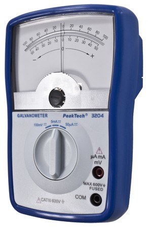 Multimetr Galwanometr100mV 5mA AC DC PeakTech 3204