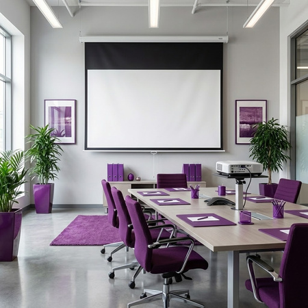 Hand rolled projection screen 100" inches 16:9