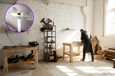 Buddy 03 nastavitelný stolek na kolečkách Bílý