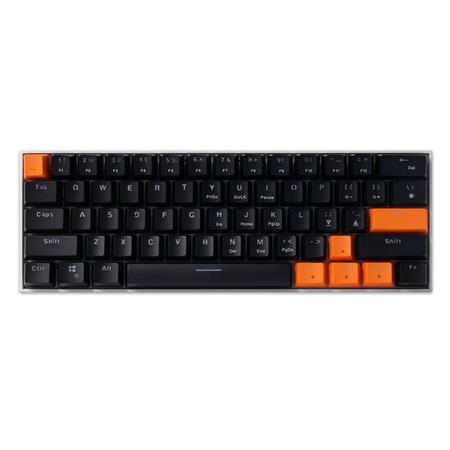 Delux KM36 RGB čierno-oranžová drôtová mechanická klávesnica