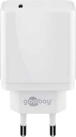 USB-C PD 18W 2A sieťová nabíjačka Goobay WHITE