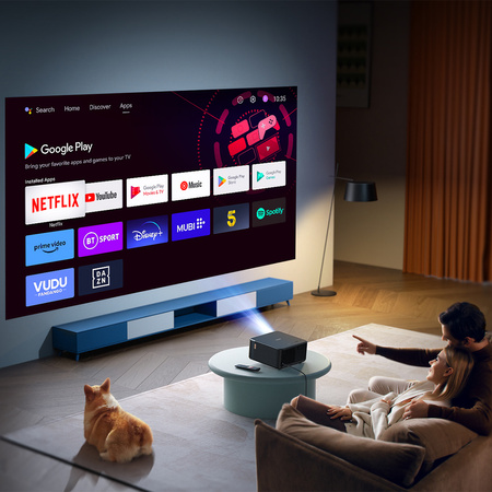 Projektor LCD WiFi6 1080p NFC Yaber K2s zestaw