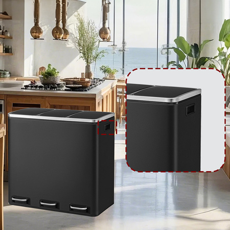 Funky Trash Can Ink Black Spacetronik Potrójny