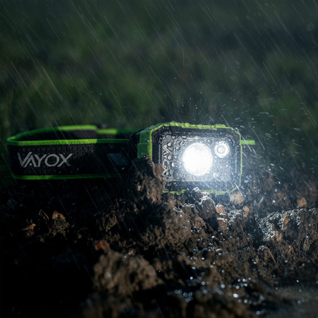 Latarka czołowa 500lm VAYOX VA0415 Dual-Hammer LED