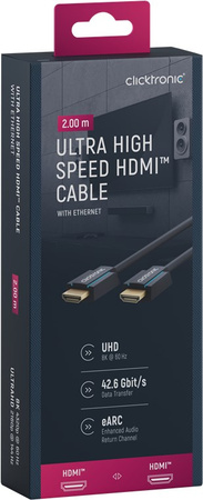 CLICKTRONIC HDMI 2.1 8K 60Hz 2m cable